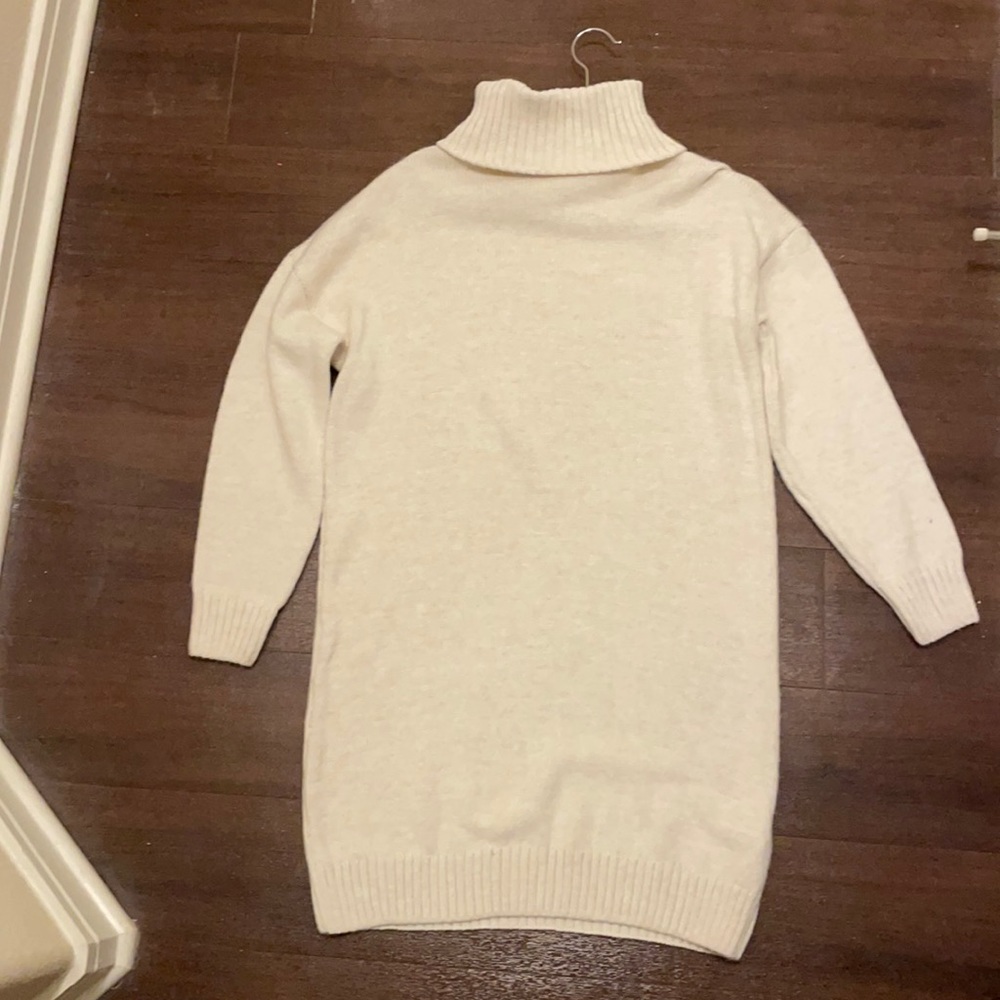 Size 4 topshop cream sweater dress